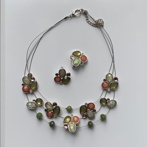Matching Necklace and Earring Set